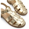 image:imageDREAM PAIRS Womens Fisherman Gladiator Braided Flat Sandal Cute Woven Strappy Closed Toe Shoes for SummerGoldmetallic