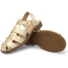 image:imageDREAM PAIRS Womens Fisherman Gladiator Braided Flat Sandal Cute Woven Strappy Closed Toe Shoes for SummerGoldmetallic