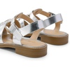 image:imageDREAM PAIRS Womens Fisherman Gladiator Braided Flat Sandal Cute Woven Strappy Closed Toe Shoes for SummerSilverpu