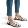 image:imageDREAM PAIRS Womens Fisherman Gladiator Braided Flat Sandal Cute Woven Strappy Closed Toe Shoes for SummerSilverpu