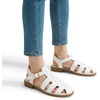 image:imageDREAM PAIRS Womens Fisherman Gladiator Braided Flat Sandal Cute Woven Strappy Closed Toe Shoes for SummerWhitepu