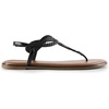 image:imageDREAM PAIRS Womens Flat Sandals Dressy Summer Stappy Comfortable Ankle Elastic TStrap Beach Thong SandalsBlack
