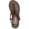 image:imageDREAM PAIRS Womens Flat Sandals Dressy Summer Stappy Comfortable Ankle Elastic TStrap Beach Thong SandalsBrown