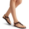 image:imageDREAM PAIRS Womens Flat Sandals Dressy Summer Stappy Comfortable Ankle Elastic TStrap Beach Thong SandalsBrown