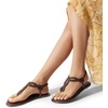 image:imageDREAM PAIRS Womens Flat Sandals Dressy Summer Stappy Comfortable Ankle Elastic TStrap Beach Thong SandalsBrown