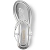 image:imageDREAM PAIRS Womens Flat Sandals Dressy Summer Stappy Comfortable Ankle Elastic TStrap Beach Thong SandalsSilver
