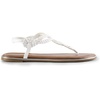 image:imageDREAM PAIRS Womens Flat Sandals Dressy Summer Stappy Comfortable Ankle Elastic TStrap Beach Thong SandalsWhite