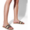 image:imageDREAM PAIRS Womens Flat Sandals Slip On Slides Sandals Square Open Toe Jacquard Braided Fashion Slides Casual Beach Slippers for SummerBlack