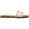 image:imageDREAM PAIRS Womens Flat Sandals Slip On Slides Sandals Square Open Toe Jacquard Braided Fashion Slides Casual Beach Slippers for SummerNude
