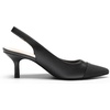 image:imageDREAM PAIRS Womens Kitten Heel Slingback Pointed Closed Toe Low Stiletto Heels Dress Bridal Elegant Wedding Pumps ShoesAll Black