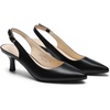 image:imageDREAM PAIRS Womens Kitten Heel Slingback Pointed Closed Toe Low Stiletto Heels Dress Bridal Elegant Wedding Pumps ShoesBlack