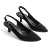 image:imageDREAM PAIRS Womens Kitten Heel Slingback Pointed Closed Toe Low Stiletto Heels Dress Bridal Elegant Wedding Pumps ShoesBlacksuede1