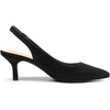 image:imageDREAM PAIRS Womens Kitten Heel Slingback Pointed Closed Toe Low Stiletto Heels Dress Bridal Elegant Wedding Pumps ShoesBlacksuede1
