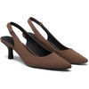 image:imageDREAM PAIRS Womens Kitten Heel Slingback Pointed Closed Toe Low Stiletto Heels Dress Bridal Elegant Wedding Pumps ShoesBrownsuede