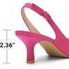 image:imageDREAM PAIRS Womens Kitten Heel Slingback Pointed Closed Toe Low Stiletto Heels Dress Bridal Elegant Wedding Pumps ShoesHot Pink