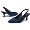 image:imageDREAM PAIRS Womens Kitten Heel Slingback Pointed Closed Toe Low Stiletto Heels Dress Bridal Elegant Wedding Pumps ShoesNavysuede1