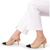 image:imageDREAM PAIRS Womens Kitten Heel Slingback Pointed Closed Toe Low Stiletto Heels Dress Bridal Elegant Wedding Pumps ShoesNudeBlack
