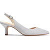 image:imageDREAM PAIRS Womens Kitten Heel Slingback Pointed Closed Toe Low Stiletto Heels Dress Bridal Elegant Wedding Pumps ShoesSilverglitter