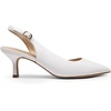 image:imageDREAM PAIRS Womens Kitten Heel Slingback Pointed Closed Toe Low Stiletto Heels Dress Bridal Elegant Wedding Pumps ShoesWhite