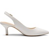image:imageDREAM PAIRS Womens Kitten Heel Slingback Pointed Closed Toe Low Stiletto Heels Dress Bridal Elegant Wedding Pumps ShoesWhitepu