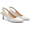 image:imageDREAM PAIRS Womens Kitten Heel Slingback Pointed Closed Toe Low Stiletto Heels Dress Bridal Elegant Wedding Pumps ShoesWhitepu