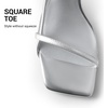 image:imageDREAM PAIRS Womens Low Kitten Heels Square Open Toe Ankle Strap Party Wedding Dressy 216 Inch 2026 Sandals Shoes With Quiet Heel CapSilver