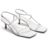 image:imageDREAM PAIRS Womens Low Kitten Heels Square Open Toe Ankle Strap Party Wedding Dressy 216 Inch 2026 Sandals Shoes With Quiet Heel CapWhite