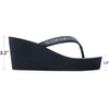 image:imageDREAM PAIRS Womens Platform Flip Flop Rhinestones Arch Support Comfortable Soft Cushion Wedge Flip Flops Summer Thong SandalsNavy Blue