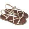 image:imageDREAM PAIRS Womens Sandals Cross Strappy Gladiator Dress Flat Sandals Daily Casual Comfortable Summer ShoesGoldpu