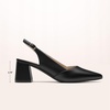 image:imageDREAM PAIRS Womens Slingback Chunky Heels for Women Comfortable Pointed Closed Toe Block Heels Wedding Party Womens Pumps Business Casual Work Dress ShoesBlackpu