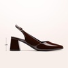 image:imageDREAM PAIRS Womens Slingback Chunky Heels for Women Comfortable Pointed Closed Toe Block Heels Wedding Party Womens Pumps Business Casual Work Dress ShoesBrown