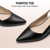 image:imageDREAM PAIRS Womens Slingback Chunky Heels for Women Comfortable Pointed Closed Toe Block Heels Wedding Party Womens Pumps Business Casual Work Dress ShoesBlackpu