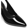 image:imageDREAM PAIRS Womens Slingback Heels Chunky Block Heels Pointed Toe Closed Toe Pumps Comfortable Work Office Business ShoesBlackpat