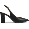 image:imageDREAM PAIRS Womens Slingback Heels Chunky Block Heels Pointed Toe Closed Toe Pumps Comfortable Work Office Business ShoesBlackpu
