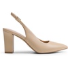 image:imageDREAM PAIRS Womens Slingback Heels Chunky Block Heels Pointed Toe Closed Toe Pumps Comfortable Work Office Business ShoesNude