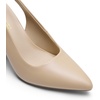 image:imageDREAM PAIRS Womens Slingback Heels Chunky Block Heels Pointed Toe Closed Toe Pumps Comfortable Work Office Business ShoesNude
