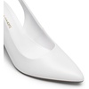 image:imageDREAM PAIRS Womens Slingback Heels Chunky Block Heels Pointed Toe Closed Toe Pumps Comfortable Work Office Business ShoesWhite