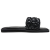 image:imageDREAM PAIRS Womens Square Open Toe Slide Sandals Cute Slip on Braided Slides Flat Sandals for SummerBlackWeave