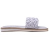 image:imageDREAM PAIRS Womens Square Open Toe Slide Sandals Cute Slip on Braided Slides Flat Sandals for SummerPurpleWeave