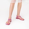image:imageDREAM PAIRS Womens TStrap Thong Flat Sandals with Cute Square Toe Strappy for SummerHot Pink