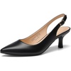 image:imageDREAM PAIRS Womens Kitten Heel Slingback Pointed Closed Toe Low Stiletto Heels Dress Bridal Elegant Wedding Pumps ShoesBlack