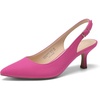 image:imageDREAM PAIRS Womens Kitten Heel Slingback Pointed Closed Toe Low Stiletto Heels Dress Bridal Elegant Wedding Pumps ShoesHot Pink