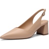 image:imageDREAM PAIRS Womens Slingback Chunky Heels for Women Comfortable Pointed Closed Toe Block Heels Wedding Party Womens Pumps Business Casual Work Dress ShoesNude