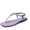 image:imageDREAM PAIRS Womens TStrap Thong Flat Sandals with Cute Square Toe Strappy for SummerPurple