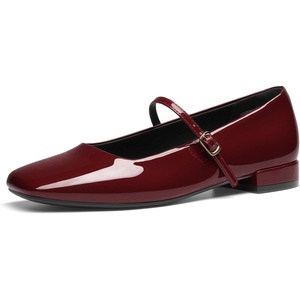image:imageDREAM PAIRS Women Square Toe Mary Jane Ballet Flats Square Toe Low Heel Dress Shoes Comfortable Dress Shoes for Office Wedding DailyBurgundy