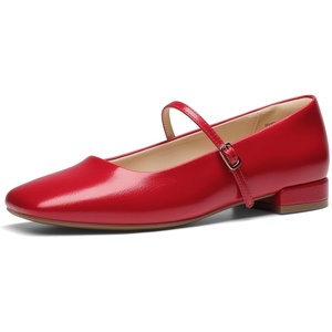 image:imageDREAM PAIRS Women Square Toe Mary Jane Ballet Flats Square Toe Low Heel Dress Shoes Comfortable Dress Shoes for Office Wedding DailyRed