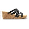 image:imageDREAM PAIRS Dressy Wedge Sandals for Women Casual Summer Comfort Cork Strappy Platform Slides SandalsBlack