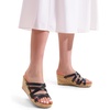 image:imageDREAM PAIRS Dressy Wedge Sandals for Women Casual Summer Comfort Cork Strappy Platform Slides SandalsBlack