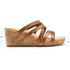 image:imageDREAM PAIRS Dressy Wedge Sandals for Women Casual Summer Comfort Cork Strappy Platform Slides SandalsBrown