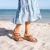 image:imageDREAM PAIRS Dressy Wedge Sandals for Women Casual Summer Comfort Cork Strappy Platform Slides SandalsBrown